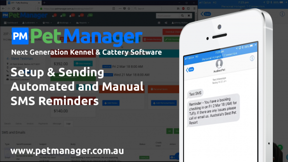 Automated and Manual SMS for Pet Boarding Software